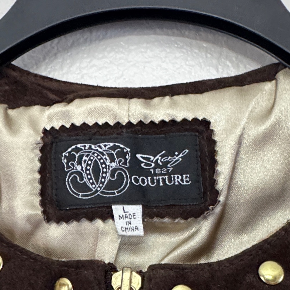 Sharif Sueded Leather Jacket Size Large EUC - Picture 6 of 12